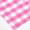 HOMESCAPES Pink karierte Stoffservietten aus Baumwolle im Produktbild-Vorschau 4
