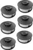 Six spools of trimmer line arranged in two columns of three. Produktbild-Vorschau