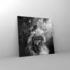 Bilder auf glas - Einteilig - Retro Vintage Frau - 70x70cm Produktbild-Vorschau 4