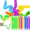 Sensory Tubes Pop Tubes Set x 10 Jouets anti-stress pour Voir les images du produit 1