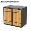 Flieks Mülltonnenbox 2st, Mülltonnenschrank mit für 4 Produktbild-Vorschau 4