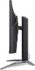 Side view of a black computer monitor on a stand. Produktbild-Vorschau
