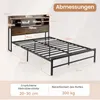 COSTWAY Rama łóżka 140x200 cm, rama łóżka podwójnego z Podgląd zdjęcia produktu 8