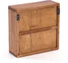 The back of a wooden cabinet with mounting brackets. Náhľad obrázku produktu