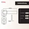 DOMINO Türgriff Drückergarnitur WC - Badezimmer Set | mit Produktbild-Vorschau 4