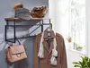 FineBuy Wandgarderobe Mango Massivholz 70cm Ablage - Produktbild-Vorschau 2