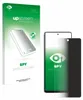 A product package and a smartphone with a screen protector are shown. Produktbild-Vorschau