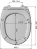 MKW Studio FL WC-Sitz mit Deckel mit Metallscharnier, weiß, Produktbild-Vorschau 2
