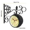 Wanduhr Vintage Quarzuhrwerke mit beidseitigem Zifferblatt, Produktbild-Vorschau 2
