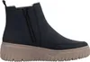 A single blue Chelsea boot with a tan sole is shown against a white background. Voir les images du produit