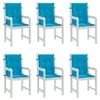 Gartenstuhlauflagen für Niedriglehner 6 Stk. Blau 100x50x3 Produktbild-Vorschau 8