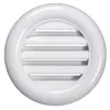 A white round ventilation grille with horizontal slats. Podgląd zdjęcia produktu
