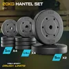TREX SPORT Hantelscheiben Set 20kg (2x5kg, 4x1,5kg, 4x1kg) Produktbild-Vorschau 2