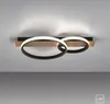 Selltec Deckenleuchte Mattschwarz LED Ringform Holzoptik Produktbild-Vorschau 2