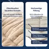 Wellsoft Bettdecke Beige 155x220 cm – Wendbare Produktbild-Vorschau 8
