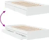vidaXL Rám postele se zásuvkami bílý 90x200 cm materiál na Náhled obrázku produktu 6