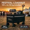 Albatros Bollerwagen klappbar 120L mit Flaschenöffner & Produktbild-Vorschau 2