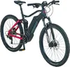 A full-suspension electric mountain bike is shown against a white background. Produktbild-Vorschau