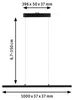 URail Pendel Lento   1800lm 41W 2700K dimmbar 230V Schwarz Produktbild-Vorschau 12