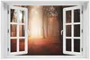 Wallario Premium Glasbild mit Fensterrahmen, freischwebende Produktbild-Vorschau 1