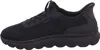 A side view of a black Geox sneaker. Voir les images du produit