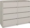 BDW, cassettiera, credenza soggiorno, 120x100cm, cashmere Anteprima dell’immagine prodotto 1