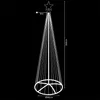 A diagram of a conical Christmas tree decoration with dimensions indicated. Podgląd zdjęcia produktu