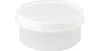 A white plastic container with a lid, isolated on a white background. Podgląd zdjęcia produktu