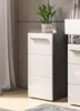 Unterschrank - Anthrazit - Weiß Hochglanz - B 34 cm - 1 Tür Produktbild-Vorschau 9