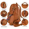 Cityrucksack Retro Rucksack Damen 3 in 1 Handtasche Mädchen Produktbild-Vorschau 5