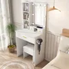 MODFU Schminktisch-Set mit verstellbarer LED-Beleuchtung, Produktbild-Vorschau 1