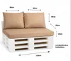 Palettenkissen Set 120 x 60 x 10 cm + 2 x 50 x 40 cm – Produktbild-Vorschau 2
