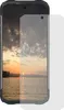A screen protector is placed over a smartphone displaying a sunset over a body of water. Náhľad obrázku produktu