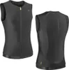 A product shot of a black sleeveless vest, shown from the front and back. Produktbild-Vorschau