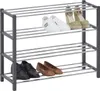 Schuhregal DUBLIN mit 4 Ablagen in grau. Robustes Produktbild-Vorschau 1