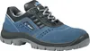 A single blue and black safety shoe is shown against a white background. Produktbild-Vorschau