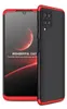 A black and red phone case is shown diagonally against a white background. Produktbild-Vorschau