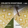 HOMESCAPES Outdoor Teppich wetterfest gelb-weiß 120x180 cm, Produktbild-Vorschau 4