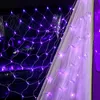 3X2m 200 lampek LED fioletowa kurtyna świetlna 8 trybów Podgląd zdjęcia produktu 8