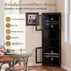 Mobiletto da cucina COSTWAY, pensile angolare con 4 ante in Anteprima dell’immagine prodotto 4