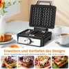 Aigostar - Waffeleisen 2 belgische Waffeln, Waffelautomat Produktbild-Vorschau 5