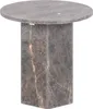 Naxos Couchtisch Beistelltisch Ø50cm Marmor braun. Produktbild-Vorschau 1