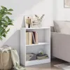 vidaXL Bibliothèque blanche 60x24x76 cm Bois composite Voir les images du produit 3
