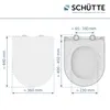 SCHÜTTE Duroplast WC-Sitz D-Form WHITE, PREMIUM, mit Produktbild-Vorschau 8