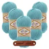 5 x ALIZE Baby Best 287 Turquoise mit Label Produktbild-Vorschau 1