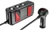 A car charger adapter with multiple ports and a digital display is shown against a white background. Podgląd zdjęcia produktu