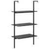 VidaXL 336381, Schwarz, Stahl, Holz, 640 mm, 350 mm, 1205 Produktbild-Vorschau 5