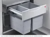 Cestino Hailo 3644701 TR Swing tandem salvaspazio S 18 + 12 Anteprima dell’immagine prodotto 15