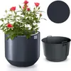 Sleek Planter with Smooth Surface and Elevated Tapered Base Produktbild-Vorschau 2