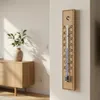 3 Stück Holz Innen- Außen Thermometer Set Analog Temperatur Produktbild-Vorschau 9